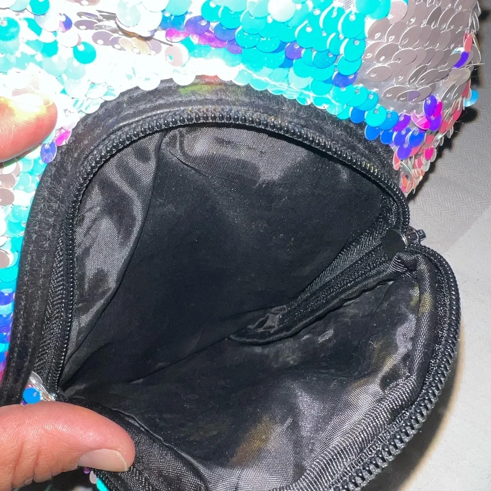Justice Sequin Mini Backpack letter‎ B